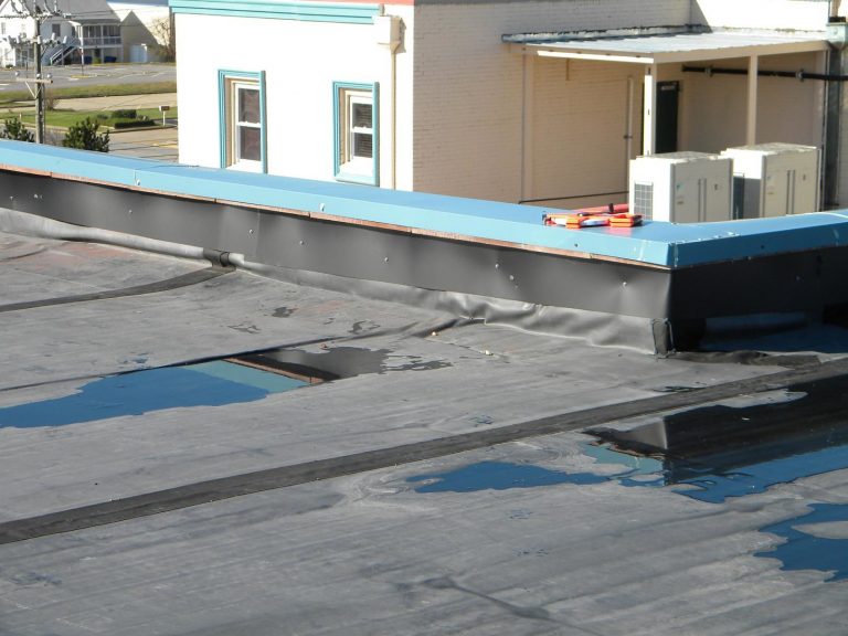 ponding-water-on-a-flat-roof